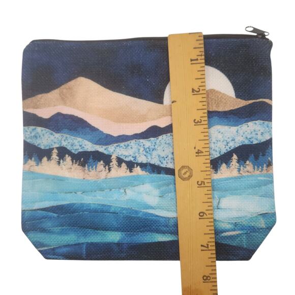 Sunflower Cosmetic Bag Black Floral Makeup Organizer - Picture 6 of 8